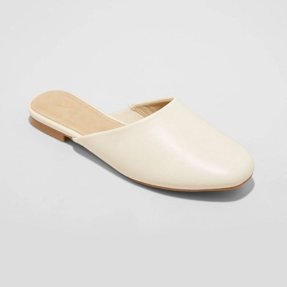 Universal Thread Women's Greta/ Cream Slip On Mules - Size 9.5, NWT - Picture 2 of 5